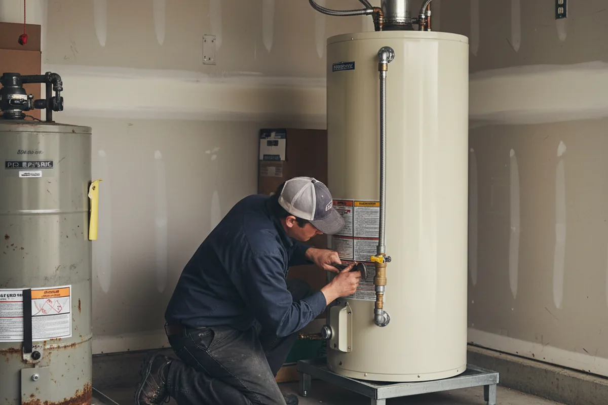 Water heater and shutoff valve replacement in Campbellsville